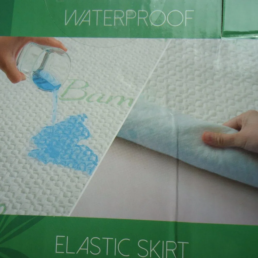 NWOT. GOONIK twin bamboo waterproof mattress protector.